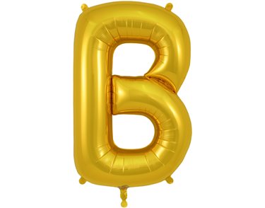 34in LETTER B GOLD JUMBO FOIL BALLOON