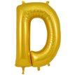 34in LETTER D GOLD JUMBO FOIL BALLOON