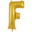 34in LETTER F GOLD JUMBO FOIL BALLOON