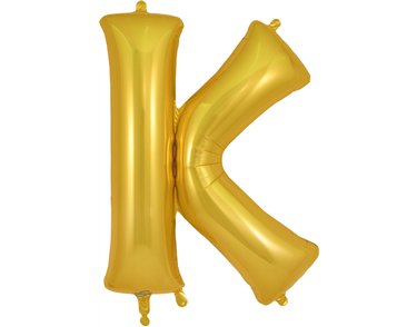 34in LETTER K GOLD JUMBO FOIL BALLOON