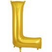 34in LETTER L GOLD JUMBO FOIL BALLOON