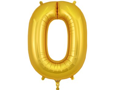 34in LETTER O GOLD JUMBO FOIL BALLOON