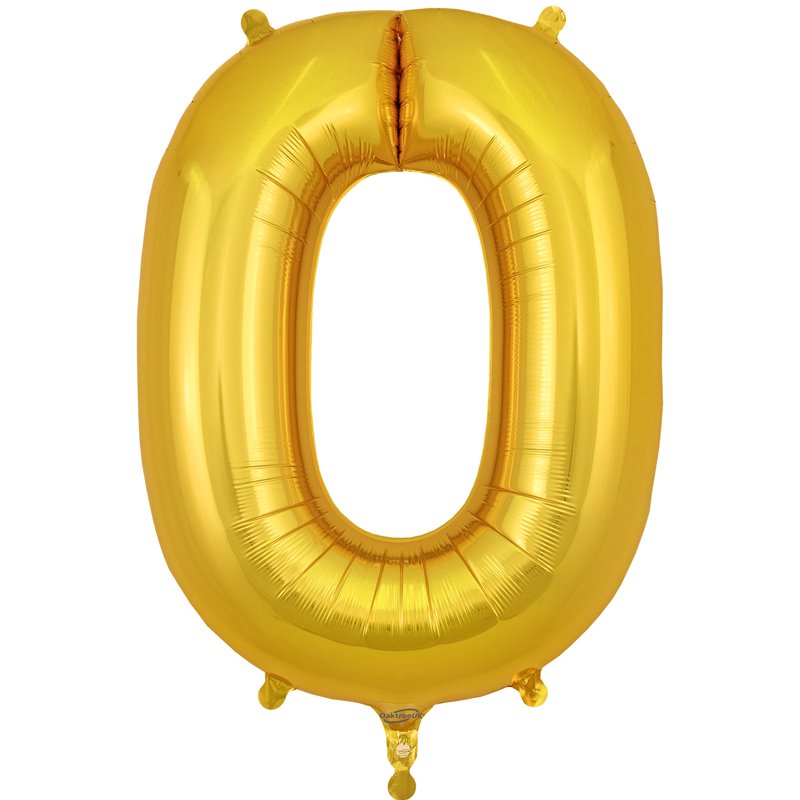 34in LETTER O GOLD JUMBO FOIL BALLOON
