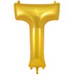 34in LETTER T GOLD JUMBO FOIL BALLOON