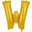 34in LETTER W GOLD JUMBO FOIL BALLOON