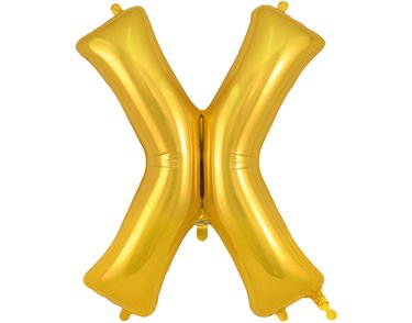 34in LETTER X GOLD JUMBO FOIL BALLOON