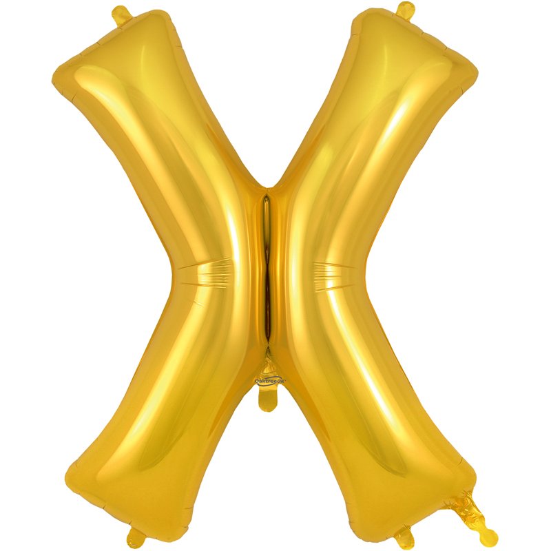 34in LETTER X GOLD JUMBO FOIL BALLOON