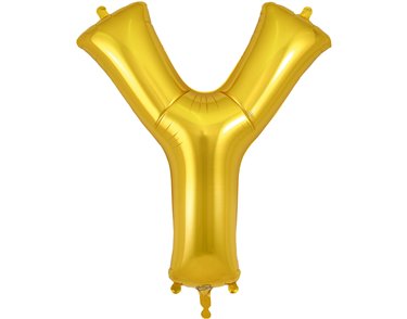 34in LETTER Y GOLD JUMBO FOIL BALLOON