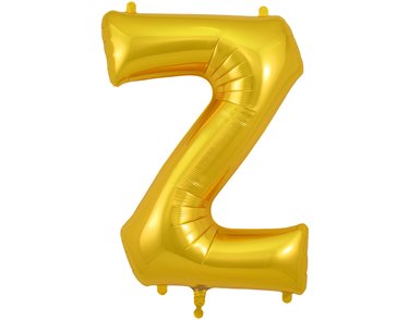 34in LETTER Z GOLD JUMBO FOIL BALLOON