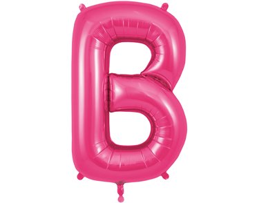 34in LETTER B PINK JUMBO FOIL BALLOON