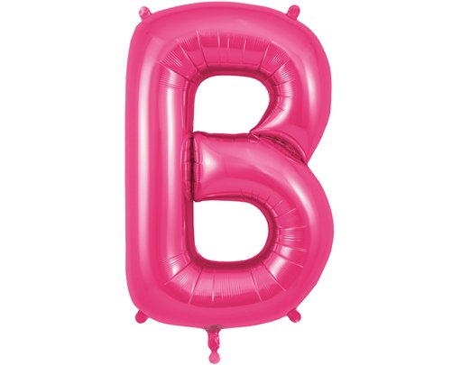 34in LETTER B PINK JUMBO FOIL BALLOON