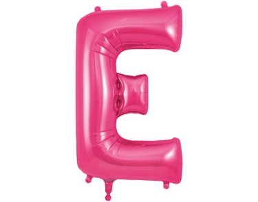 34in LETTER E PINK JUMBO FOIL BALLOON