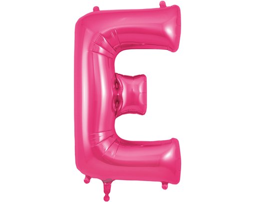 34in LETTER E PINK JUMBO FOIL BALLOON