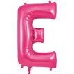 34in LETTER E PINK JUMBO FOIL BALLOON