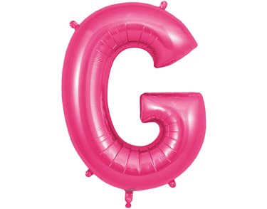 34in LETTER G PINK JUMBO FOIL BALLOON
