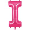 34in LETTER I PINK JUMBO FOIL BALLOON