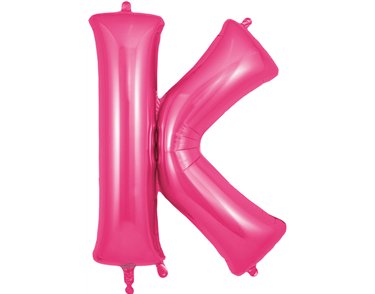 34in LETTER K PINK JUMBO FOIL BALLOON