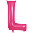 34in LETTER L PINK JUMBO FOIL BALLOON