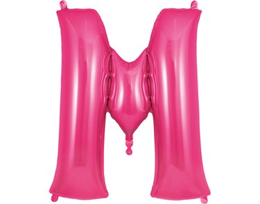 34in LETTER M PINK JUMBO FOIL BALLOON