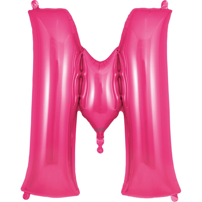 34in LETTER M PINK JUMBO FOIL BALLOON