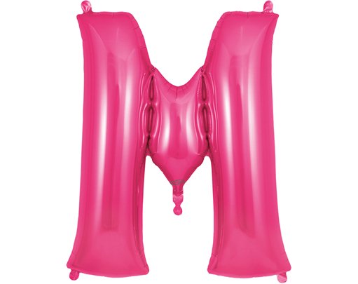 34in LETTER M PINK JUMBO FOIL BALLOON