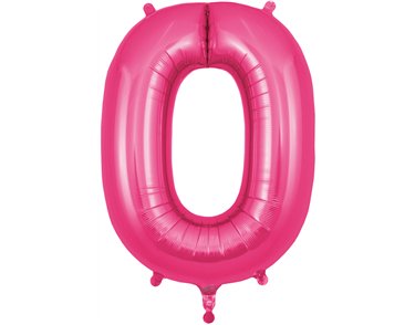 34in LETTER O PINK JUMBO FOIL BALLOON