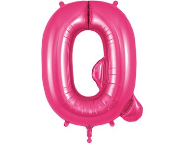 34in LETTER Q PINK JUMBO FOIL BALLOON
