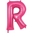 34in LETTER R PINK JUMBO FOIL BALLOON