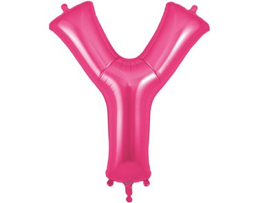 34in LETTER Y PINK JUMBO FOIL BALLOON