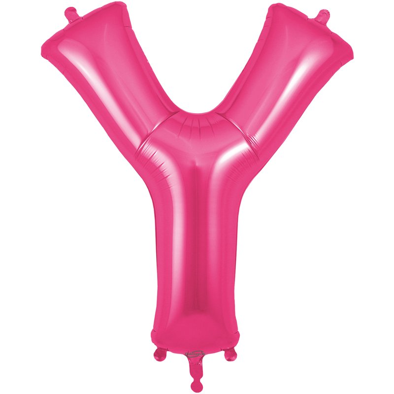 34in LETTER Y PINK JUMBO FOIL BALLOON