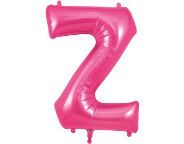 34in LETTER Z PINK JUMBO FOIL BALLOON