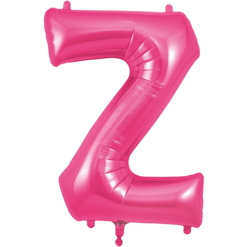 34in LETTER Z PINK JUMBO FOIL BALLOON