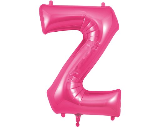 34in LETTER Z PINK JUMBO FOIL BALLOON