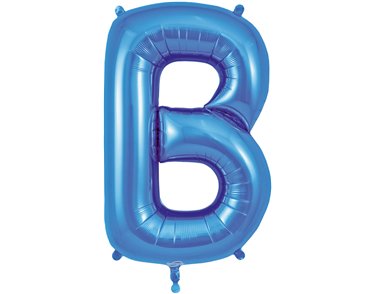 34in LETTER B BLUE JUMBO FOIL BALLOON