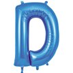 34in LETTER D BLUE JUMBO FOIL BALLOON
