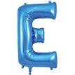 34in LETTER E BLUE JUMBO FOIL BALLOON
