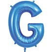 34in LETTER G BLUE JUMBO FOIL BALLOON