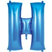 34in LETTER H BLUE JUMBO FOIL BALLOON