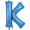 34in LETTER K BLUE JUMBO FOIL BALLOON