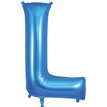 34in LETTER L BLUE JUMBO FOIL BALLOON