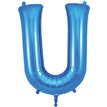 34in LETTER U BLUE JUMBO FOIL BALLOON
