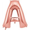 34in LETTER A ROSE GOLD JUMBO FOIL BALLOON