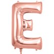34in LETTER E ROSE GOLD JUMBO FOIL BALLOON