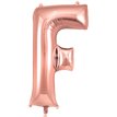 34in LETTER F ROSE GOLD JUMBO FOIL BALLOON