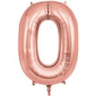 34in LETTER O ROSE GOLD JUMBO FOIL BALLOON