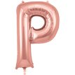34in LETTER P ROSE GOLD JUMBO FOIL BALLOON