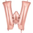 34in LETTER W ROSE GOLD JUMBO FOIL BALLOON
