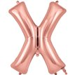 34in LETTER X ROSE GOLD JUMBO FOIL BALLOON