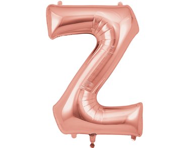 34in LETTER Z ROSE GOLD JUMBO FOIL BALLOON