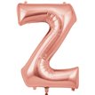 34in LETTER Z ROSE GOLD JUMBO FOIL BALLOON
